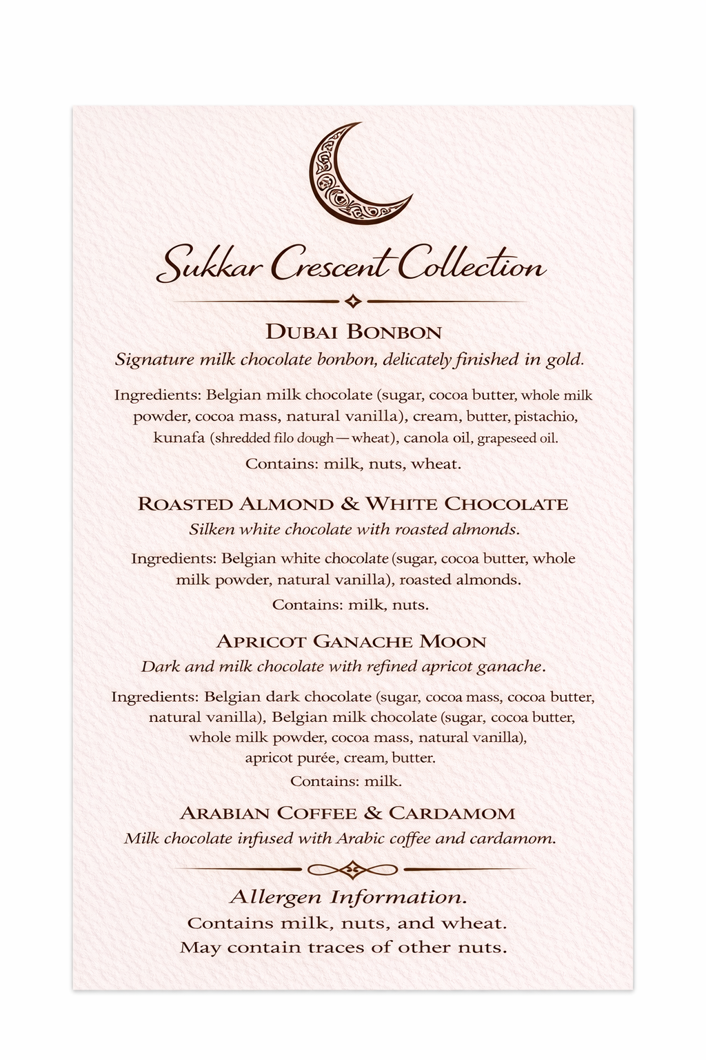 Sukkar Crescent Collection