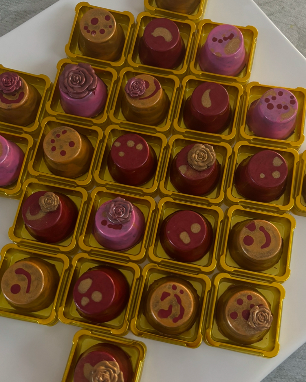 Dubai Chocolate Rose Cups