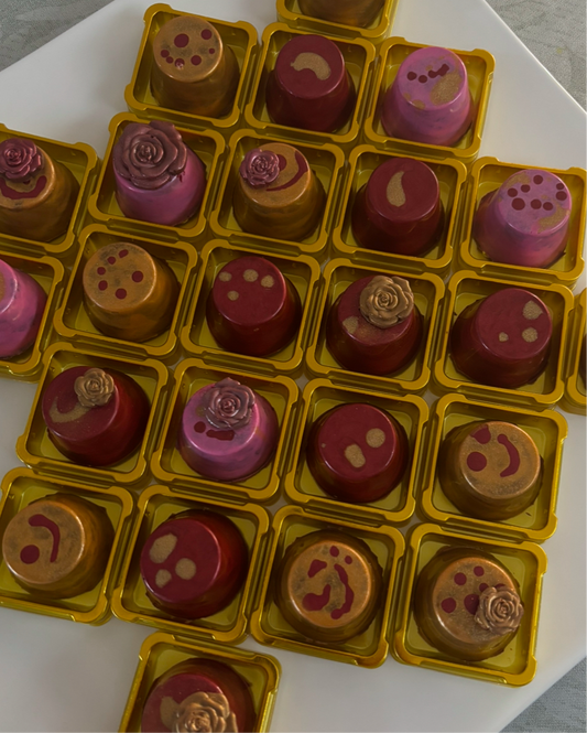Dubai Chocolate Rose Cups