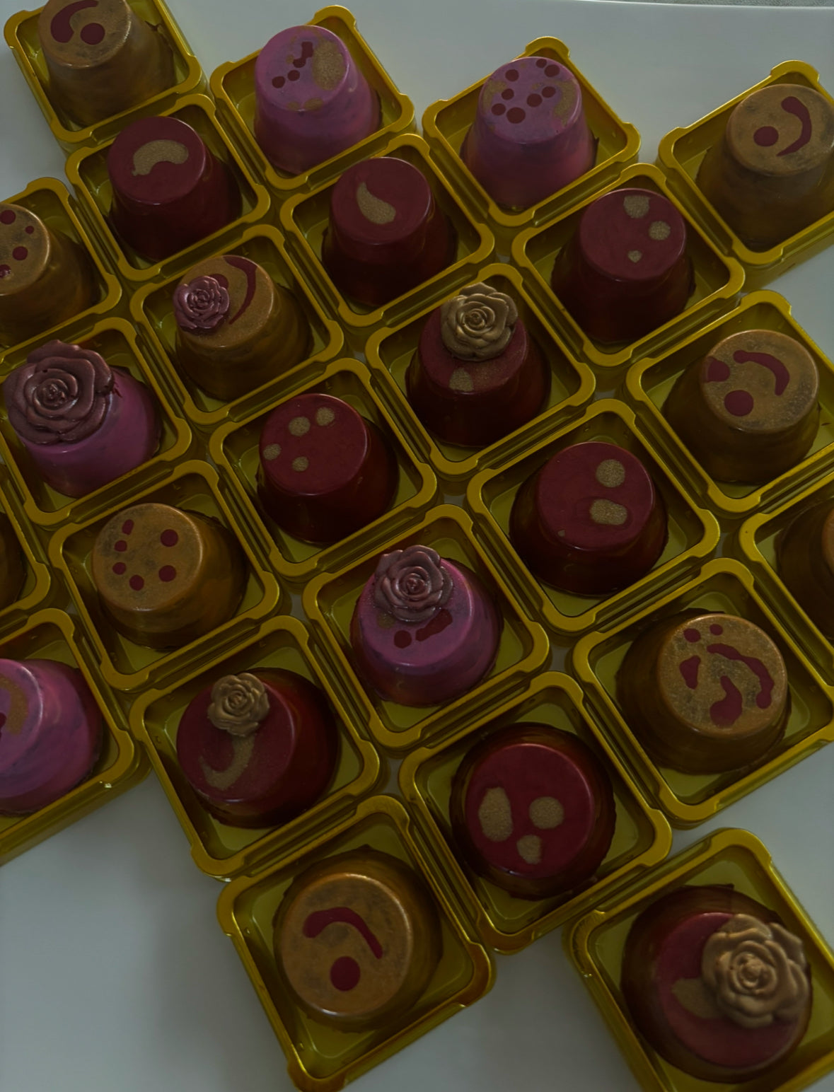 Dubai Chocolate Rose Cups